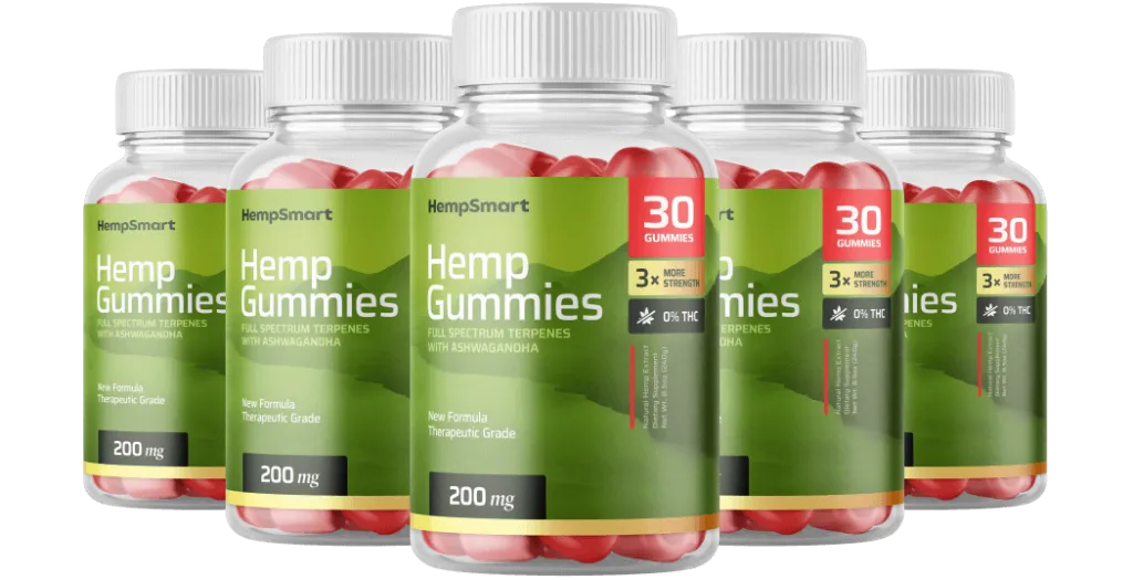 Smart Hemp Gummies 6 bottles